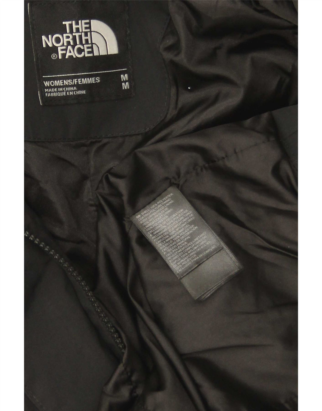 Damska kurtka parka z kapturem The North Face UK 14, średni czarny poliester