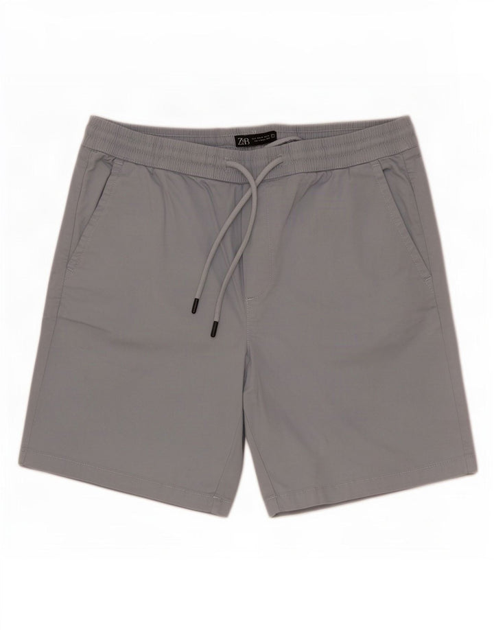 Męskie spodenki chino Zara Medium W31 niebieskie