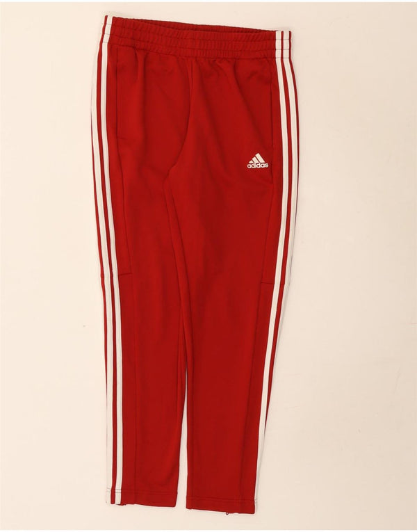 Damskie spodnie dresowe Adidas UK 12/14 Średni czerwony poliester