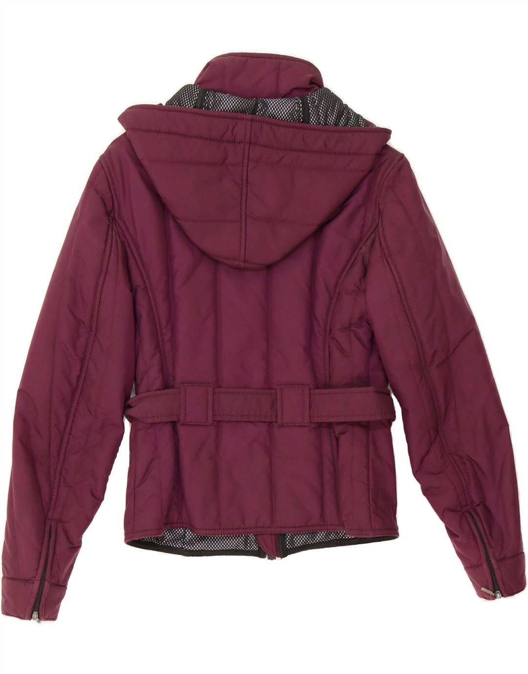 REFRIGIWEAR Womens Hooded Windbreaker Jacket IT 42 Medium Burgundy Vintage Refrigiwear and Second-Hand Refrigiwear from Messina Hembry 
