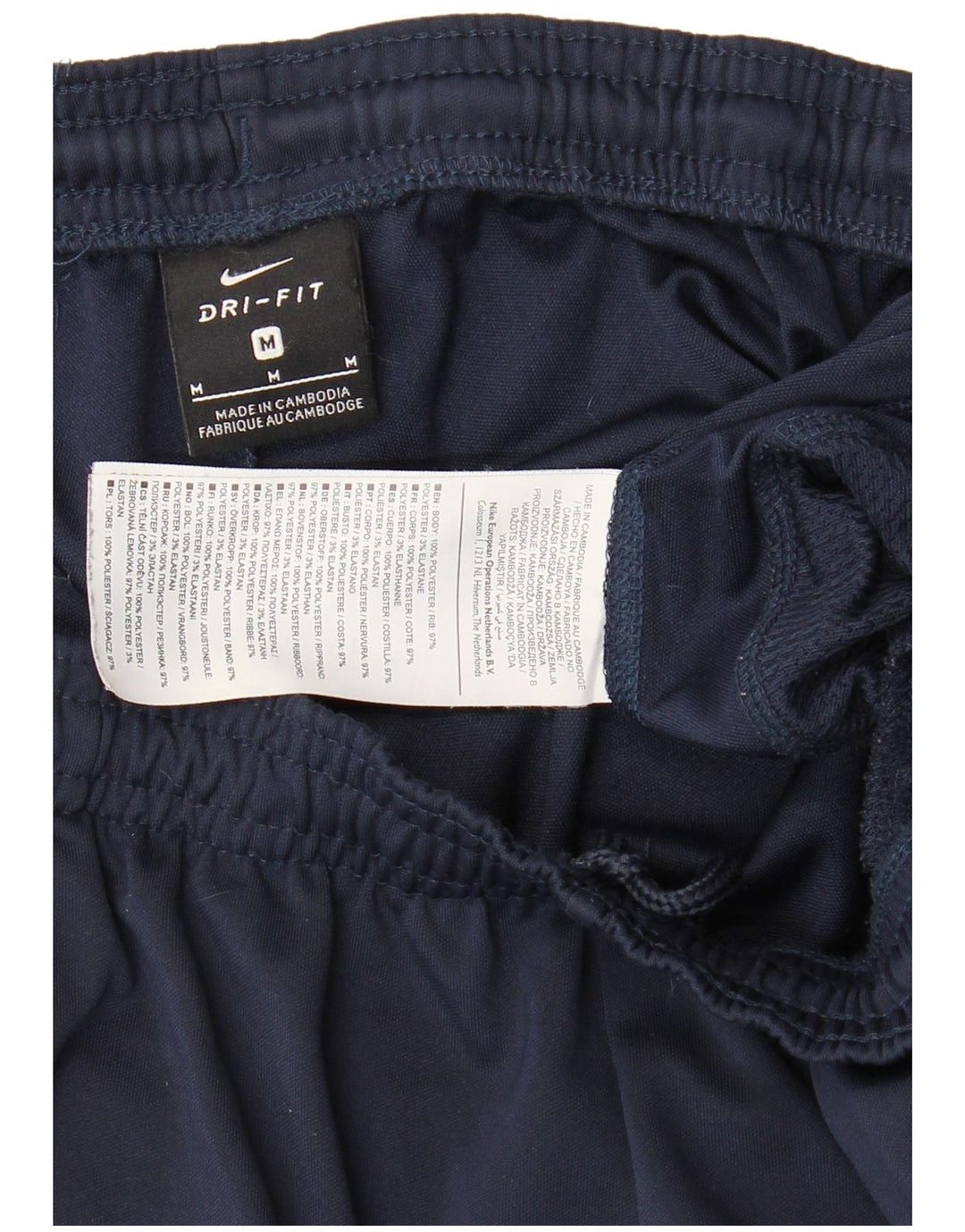 Męskie spodnie dresowe NIKE Dri Fit, średni granatowy poliester