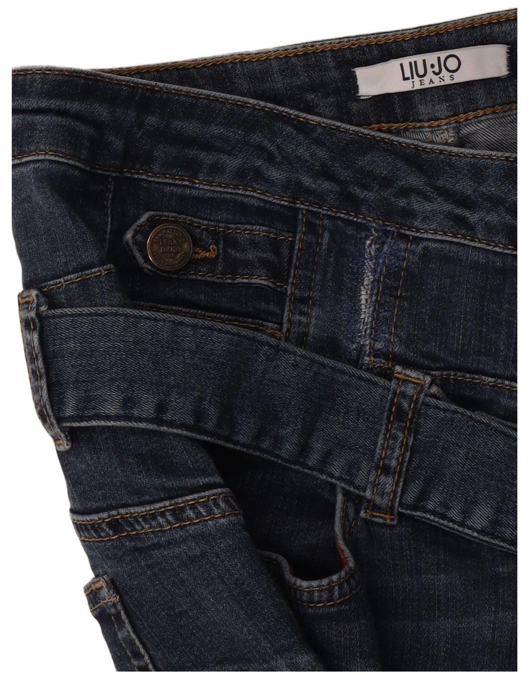 Damskie jeansy Liu Jo W30 L27 Niebieskie