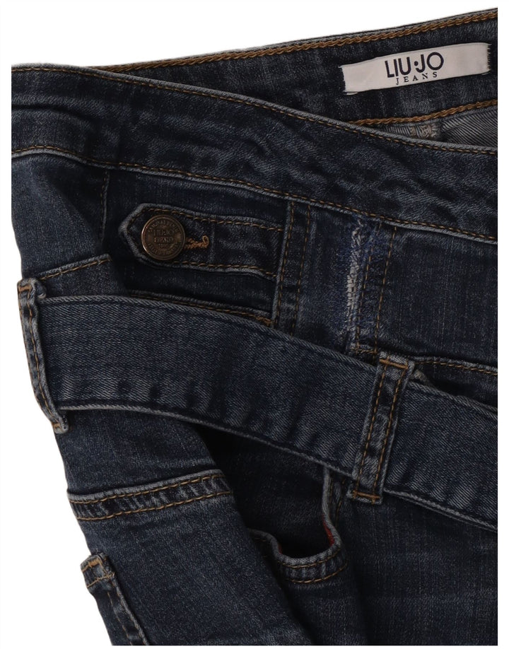 Damskie jeansy Liu Jo W30 L27 Niebieskie
