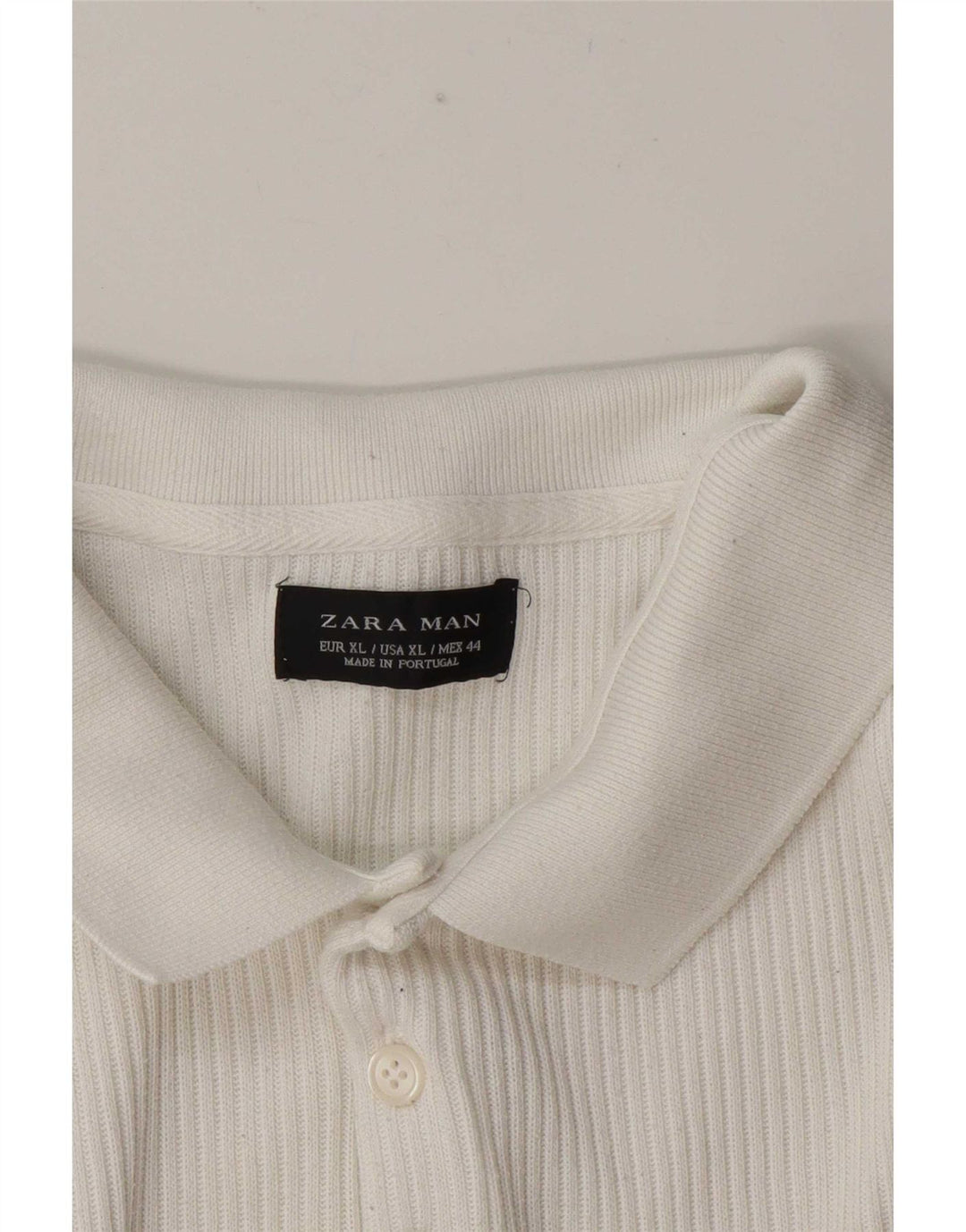 Męska koszulka polo XL Zara w kolorze białym