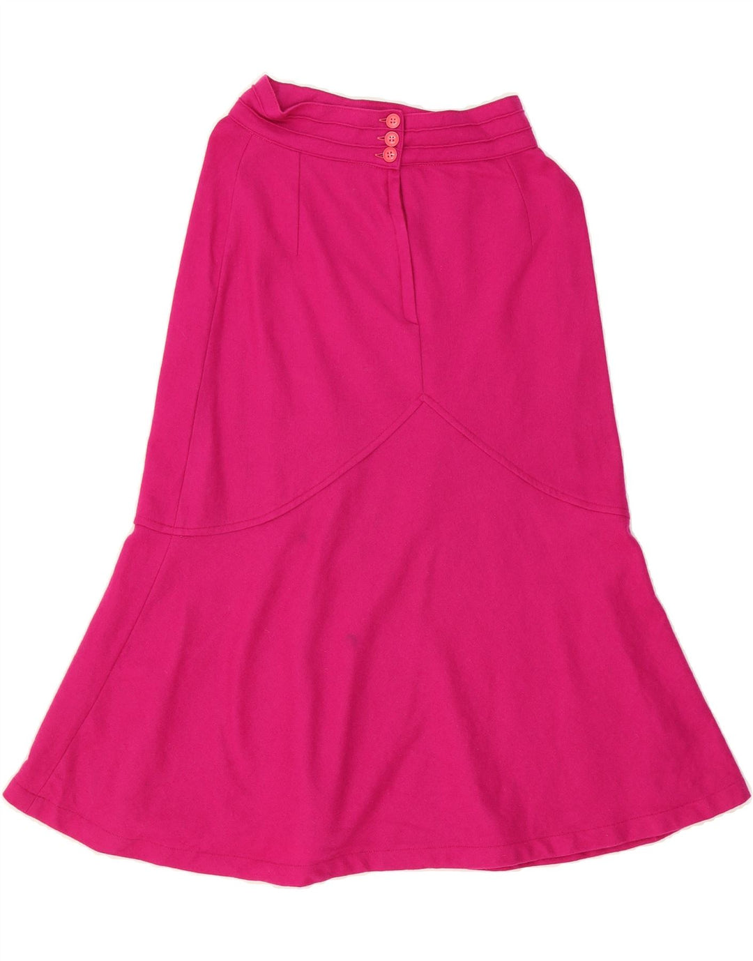 VINTAGE Womens Trumpet Skirt IT 42 Medium W26  Pink Wool Vintage Vintage and Second-Hand Vintage from Messina Hembry 