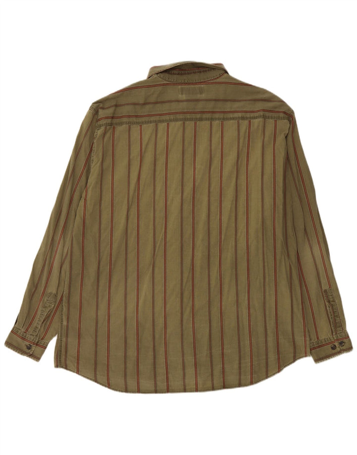 Koszula damska Columbia 2XL, bawełniana w paski w kolorze khaki