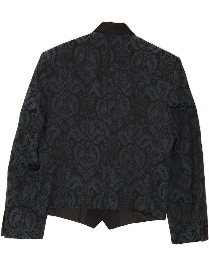 C & A Womens Double Breasted Blazer Jacket EU 48 2XL Blue Paisley Vintage C & A and Second-Hand C & A from Messina Hembry 