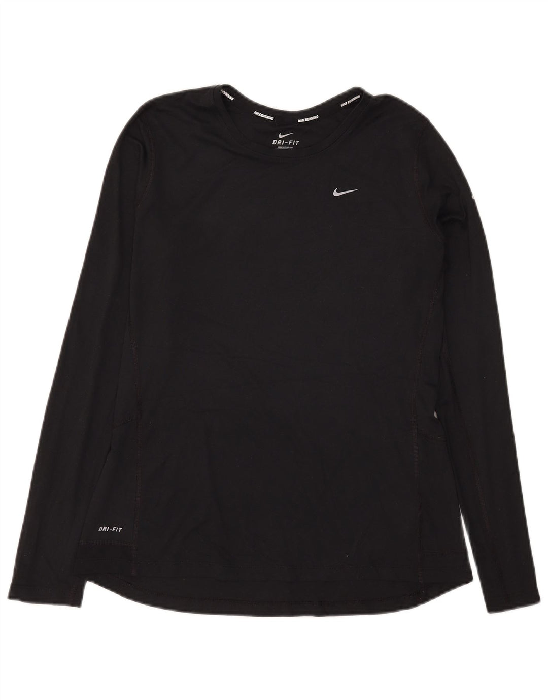 Damska koszulka Nike Dri Fit z długim rękawem, UK 16, duży, czarny poliester