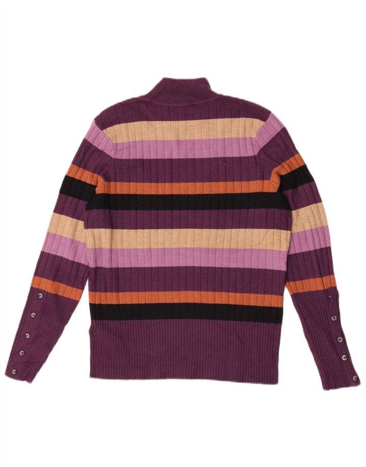 Marks & Spencer Damski sweter z golfem, UK 12, średni fiolet