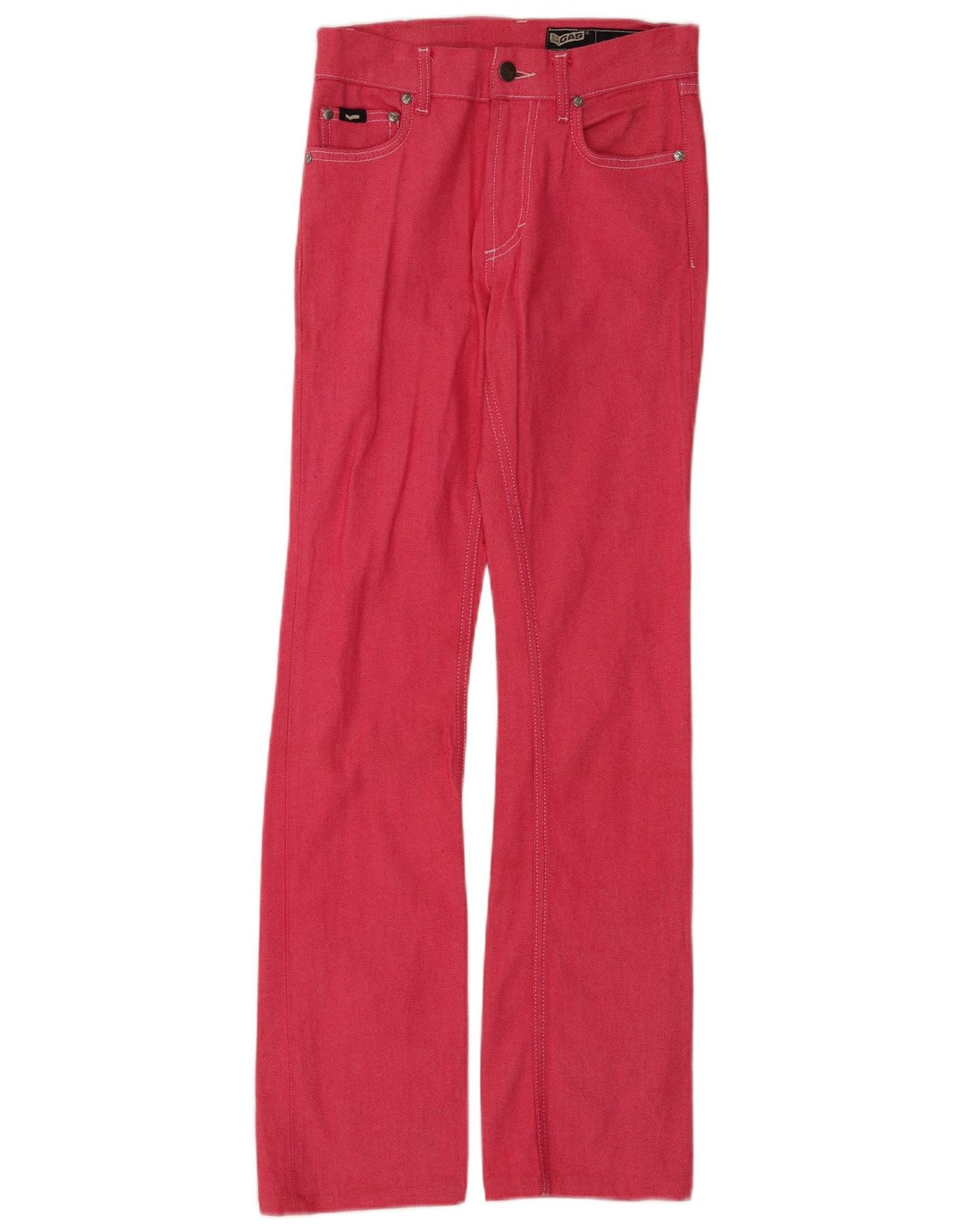 Damskie jeansy Bootcut Gas W26 L31 Różowa bawełna