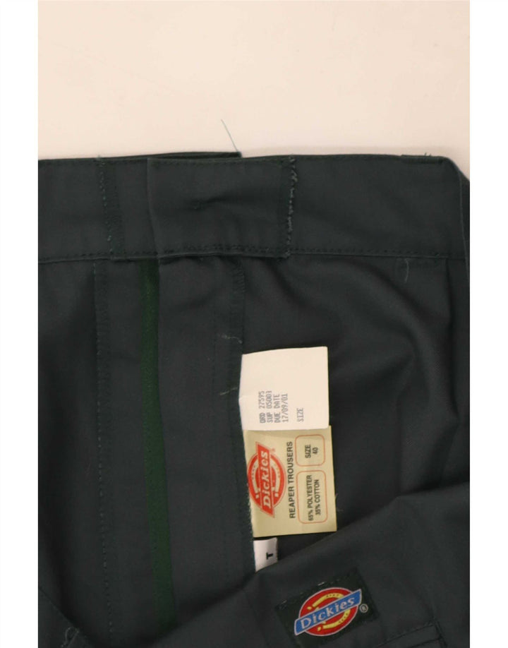 Męskie proste spodnie chino Dickies W40 L30 Zielony poliester