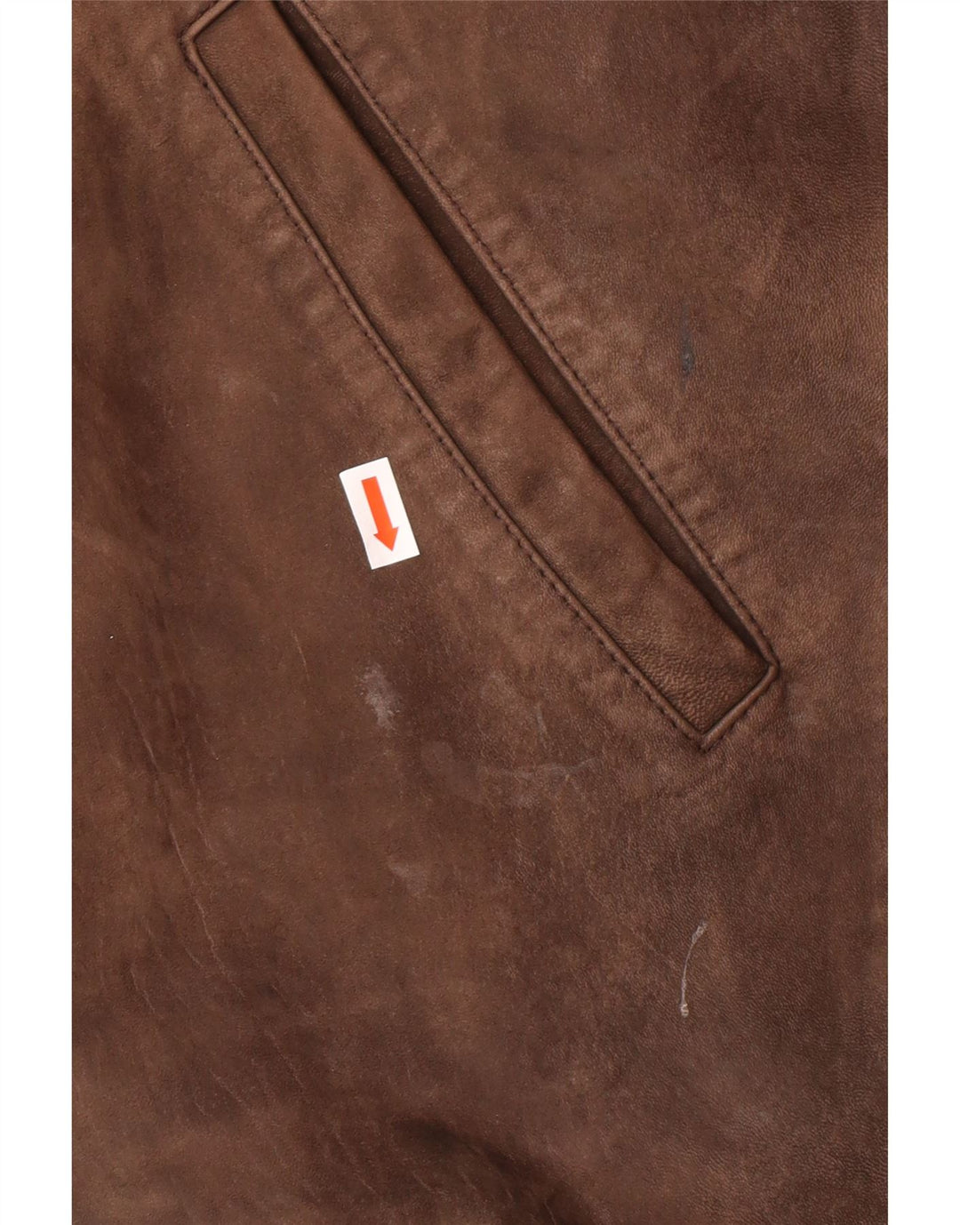 Vintage męska kurtka skórzana UK 42 XL brązowa skóra