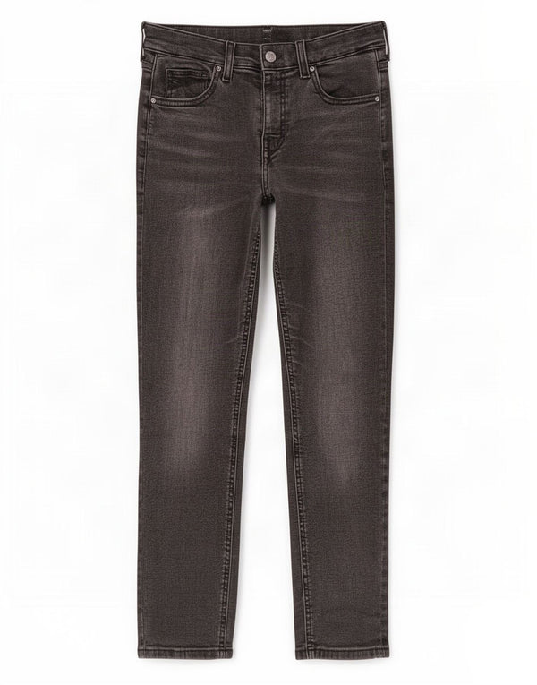 Damskie jeansy Crop Skinny Topshop W28 L23 Szara bawełna