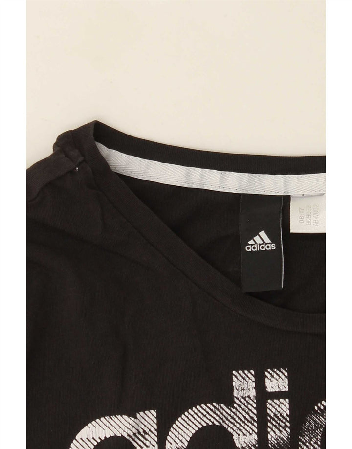 Damska koszulka graficzna Adidas Top UK 12 Medium Black