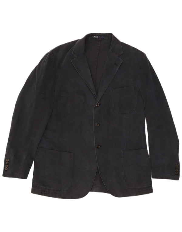 Męska marynarka Polo Ralph Lauren zapinana na 3 guziki IT 54 XL, czarna bawełna