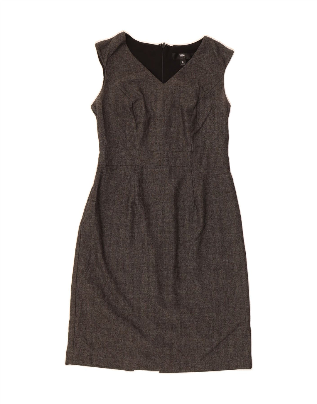 MOSSIMO Womens Sleeveless Sheath Dress US 6 Medium Grey Polyester Vintage Mossimo and Second-Hand Mossimo from Messina Hembry 