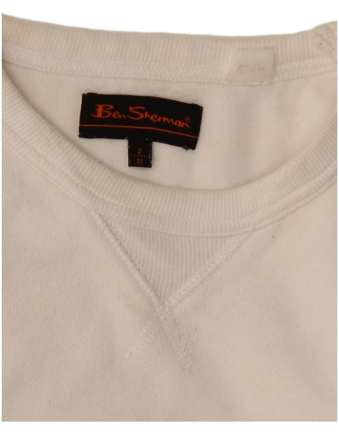 Męska bluza z kapturem Ben Sherman z grafiką, średnia biała bawełna