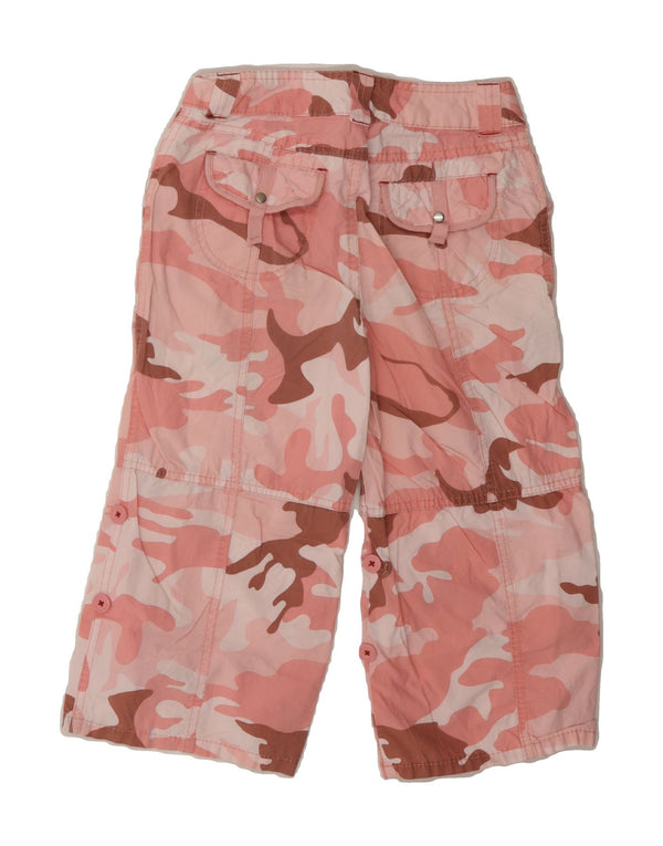MOSSIMO Girls Capri Trousers 9-10 Years Medium W24 L16 Pink Camouflage