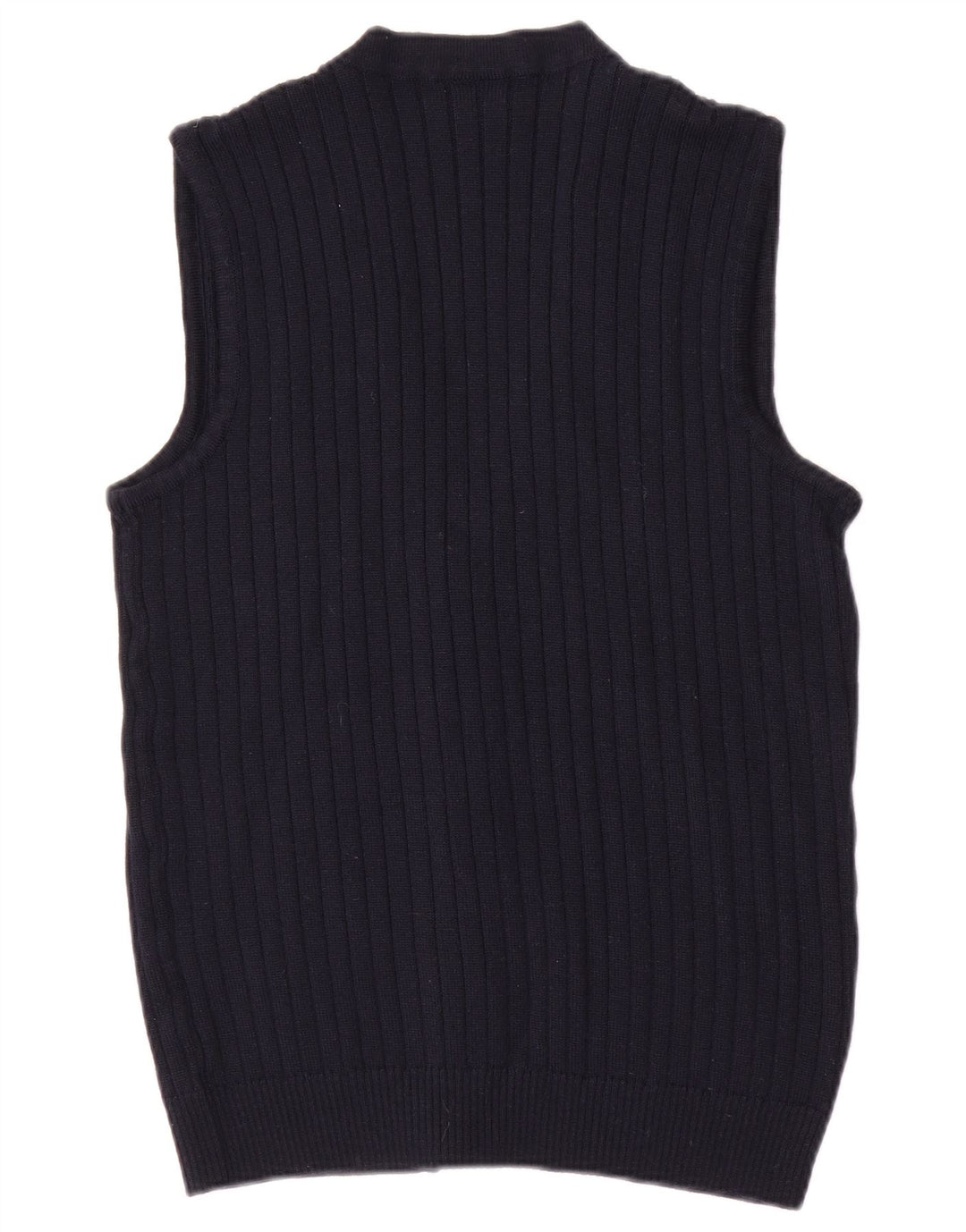 Vintage męski sweter bez rękawów, mały, granatowy