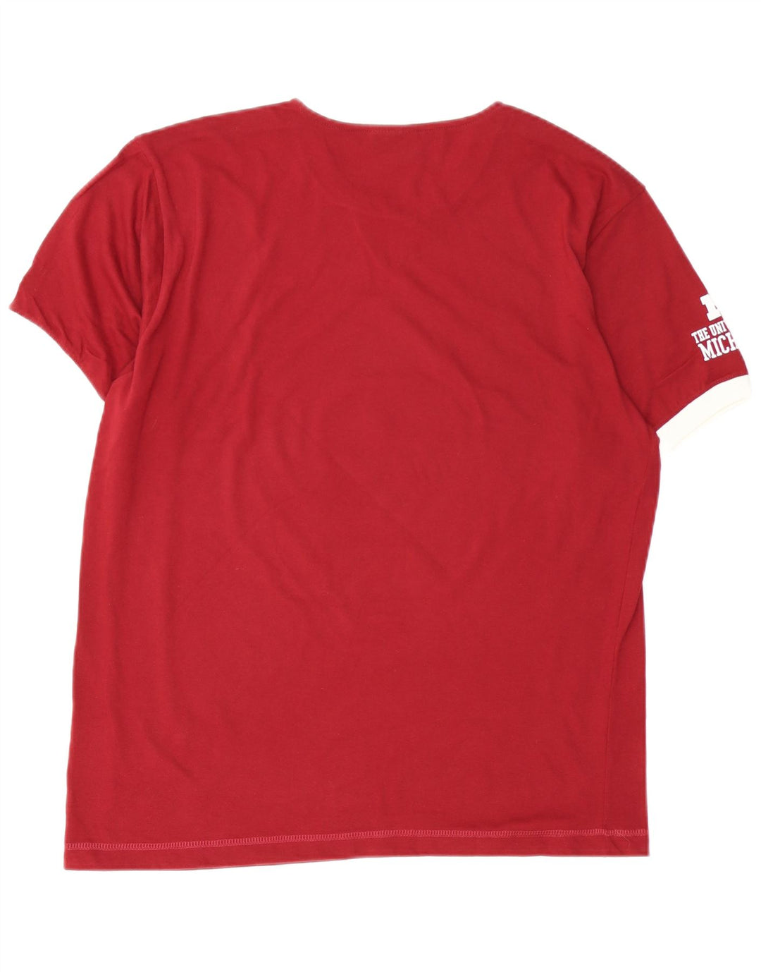 Męski T-shirt z grafiką CHAMPION Michigan, duży, bordowy