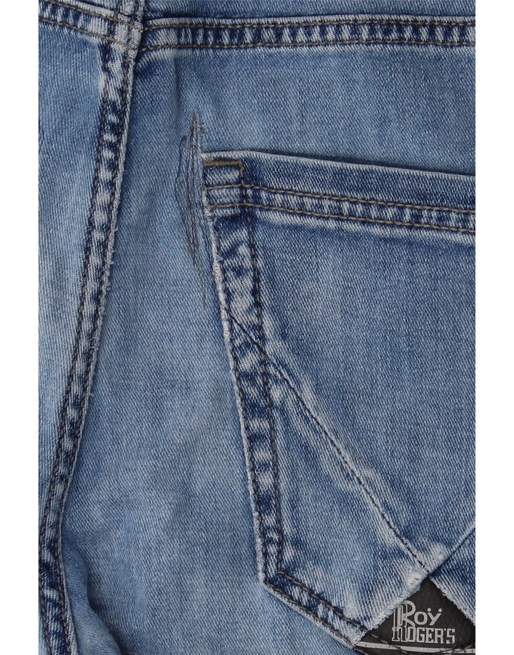 Damskie jeansy slim Roy Rogers W32 L27 Niebieskie bawełniane