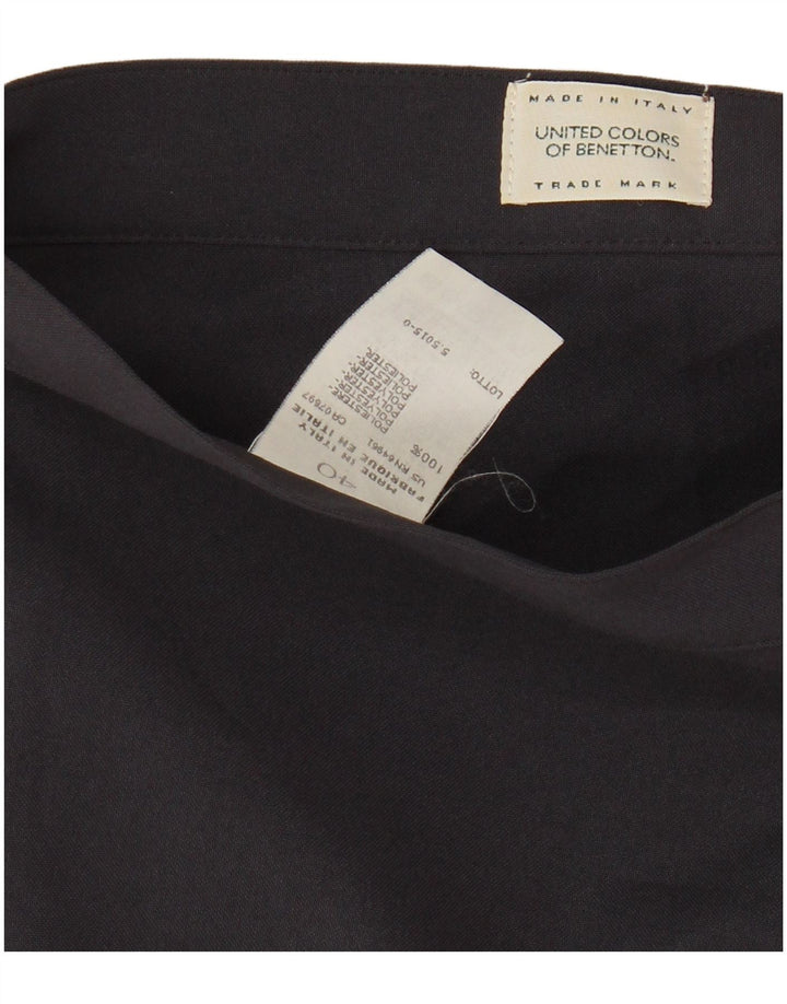 Spódnica mini damska Benetton IT 40 Small W26 Granatowa, poliestrowa