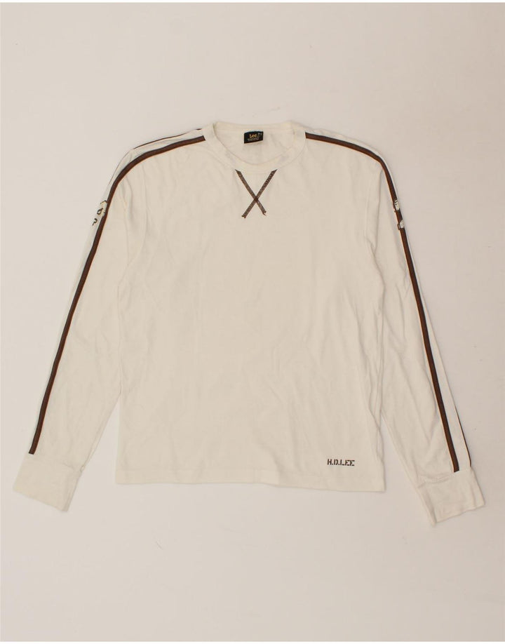 LEE Womens Top Long Sleeve UK 18 XL White Cotton Vintage Lee and Second-Hand Lee from Messina Hembry 