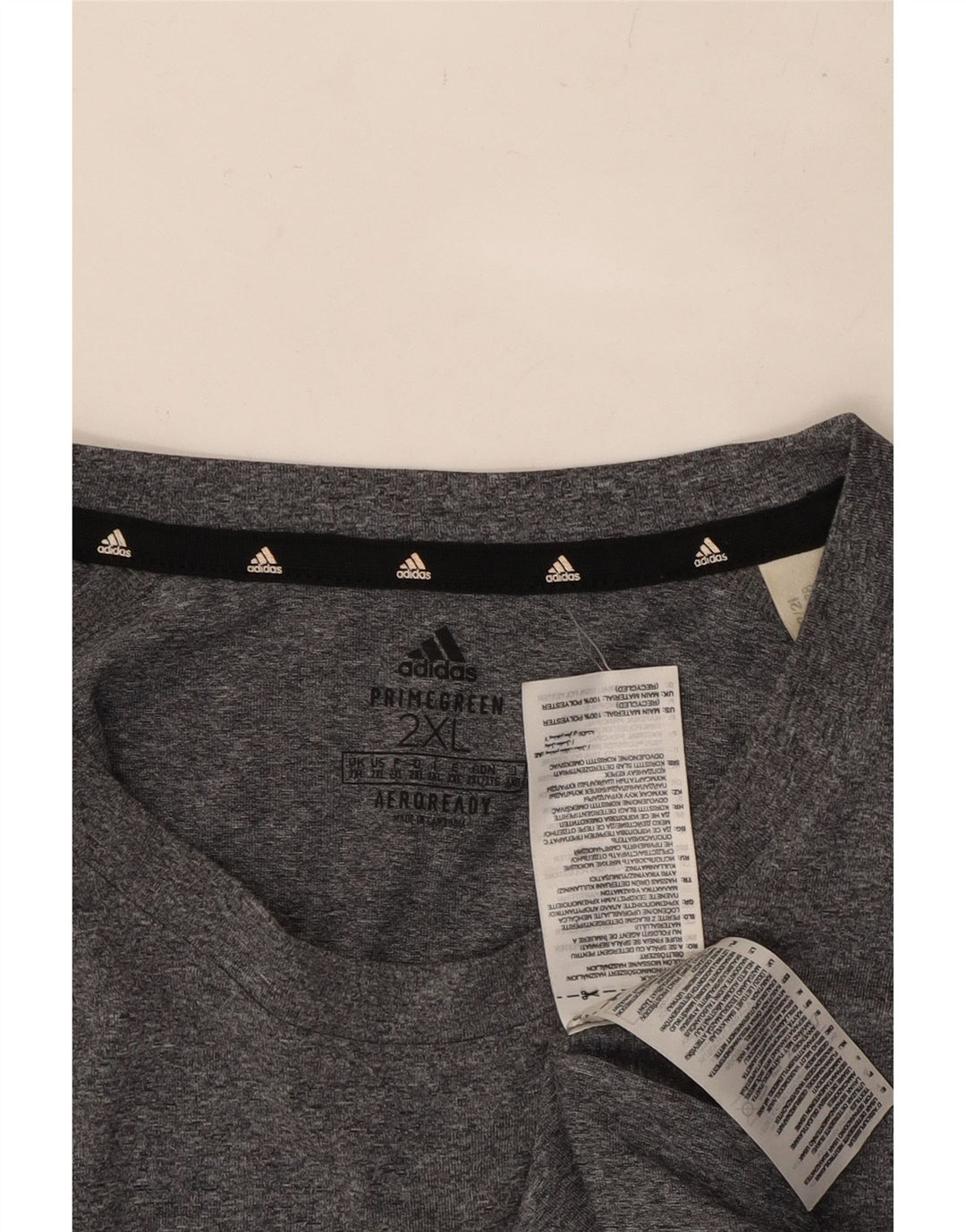 Męski T-shirt ADIDAS Aeroready Top 2XL, szary poliester