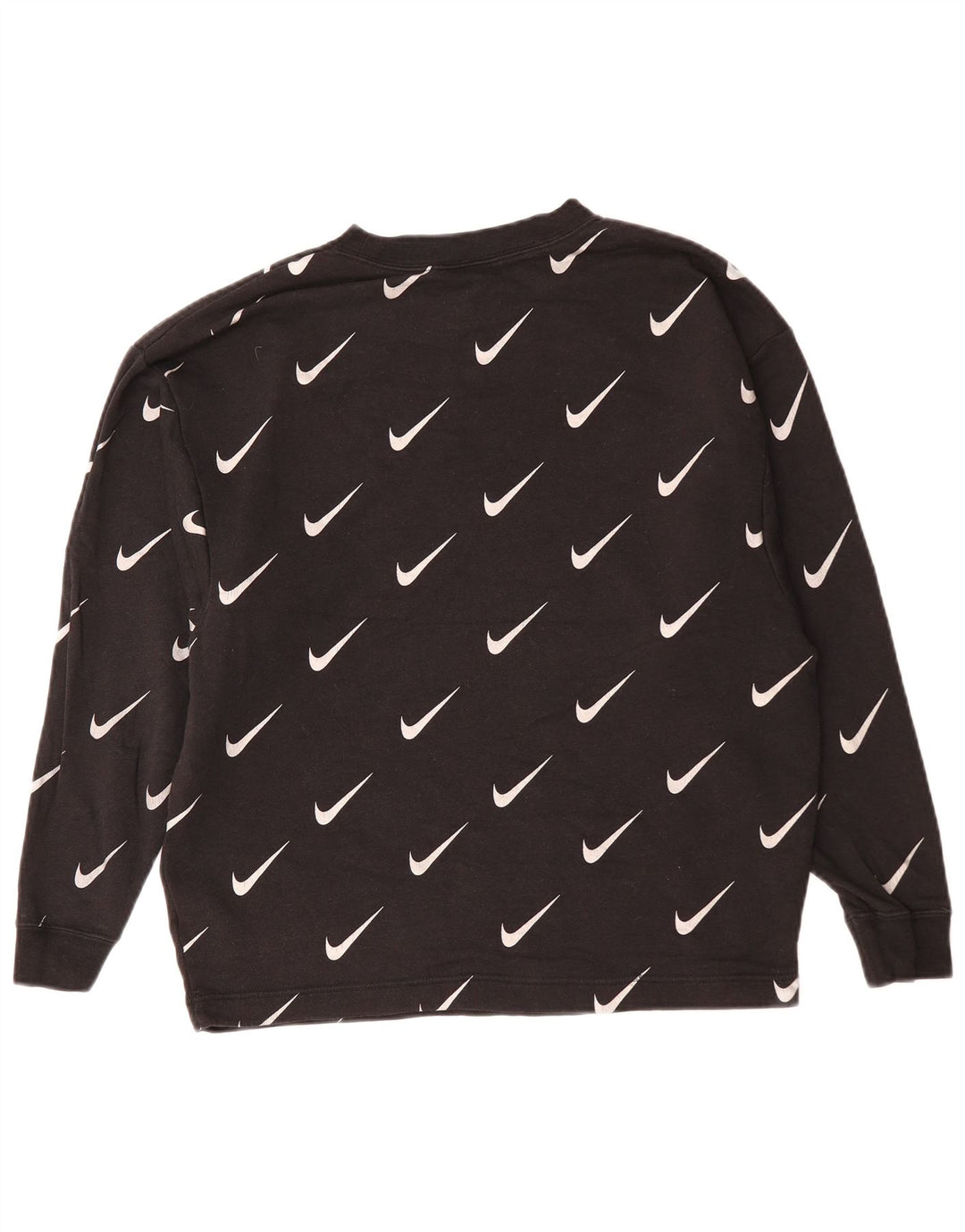 Męska bluza z grafiką NIKE, sweter XS, czarna, bawełniana