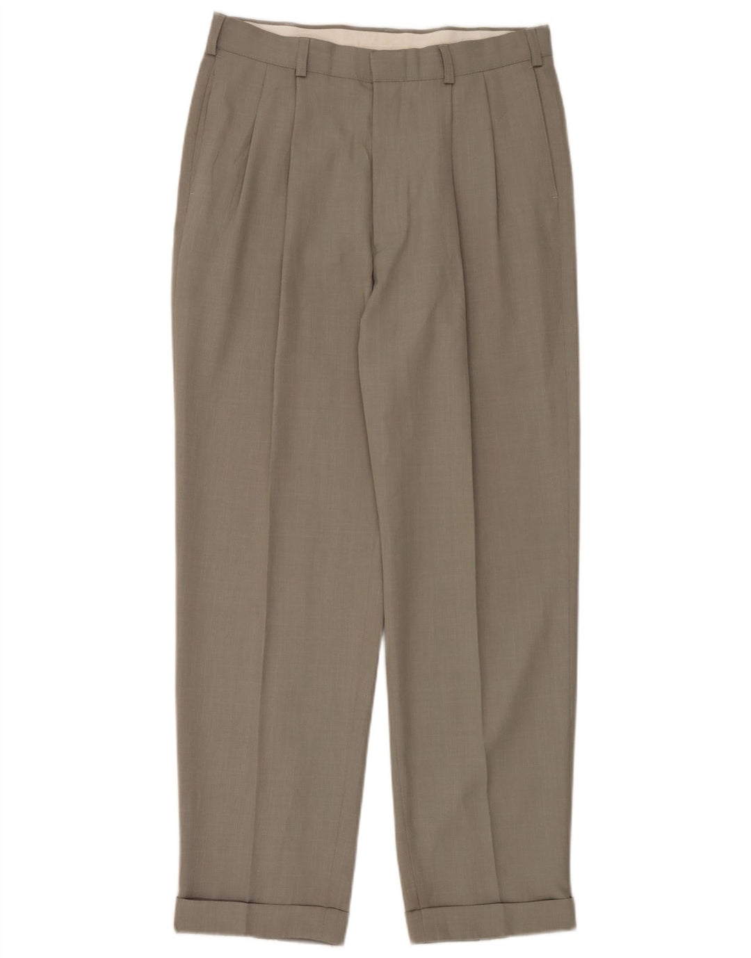 Męskie spodnie casual Marks & Spencer W34 L33 Zielony poliester