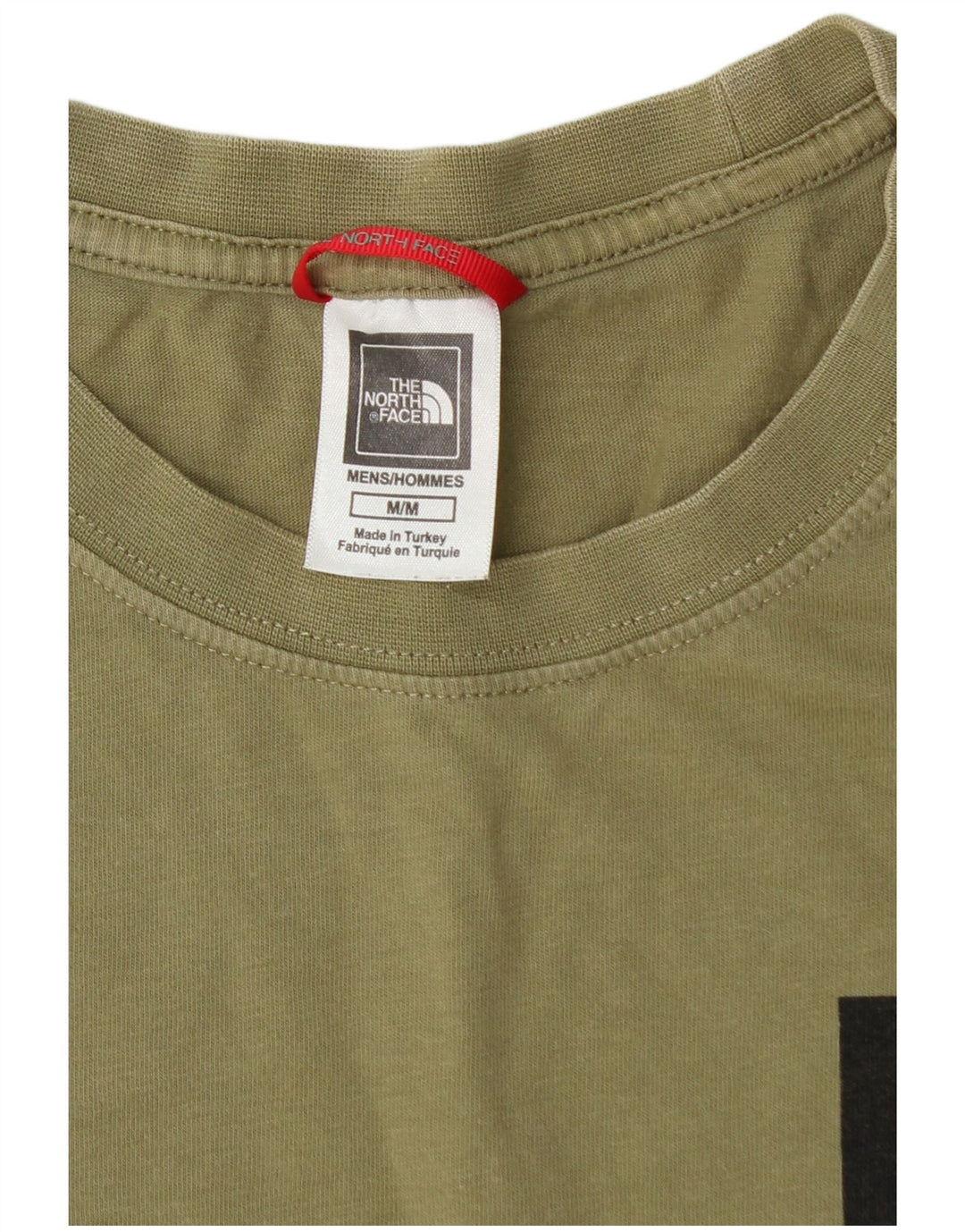 T-shirt męski THE NORTH FACE, bawełniany, średni khaki