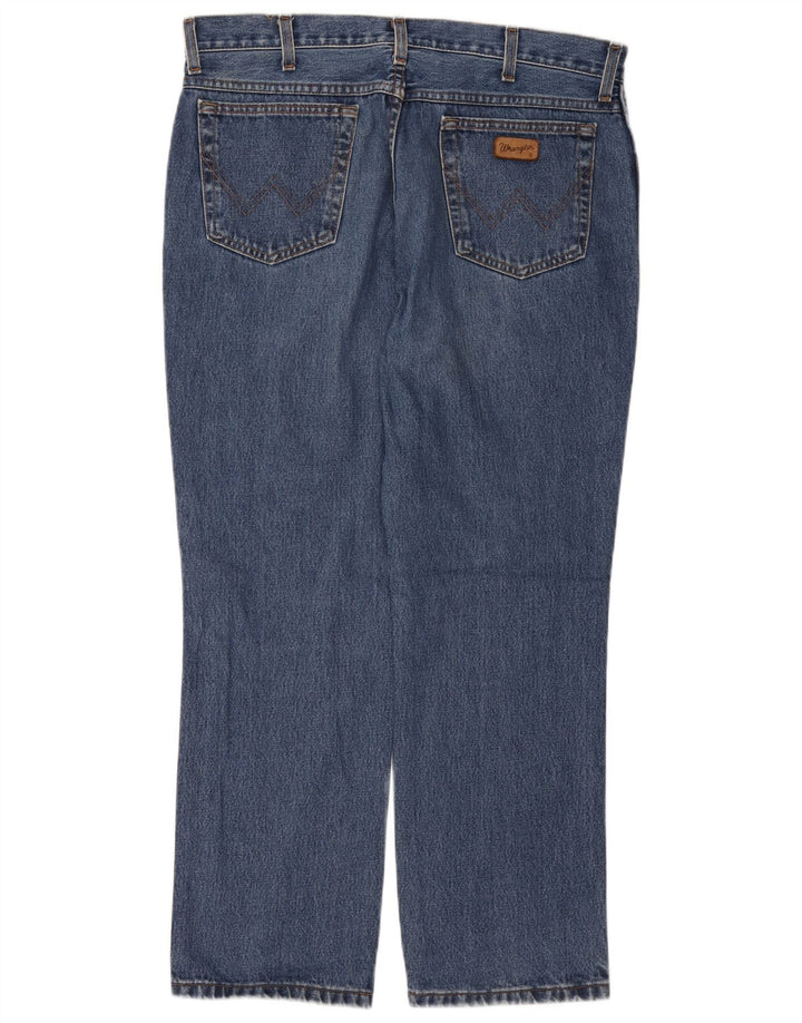 Męskie proste dżinsy WRANGLER W36 L30 niebieskie