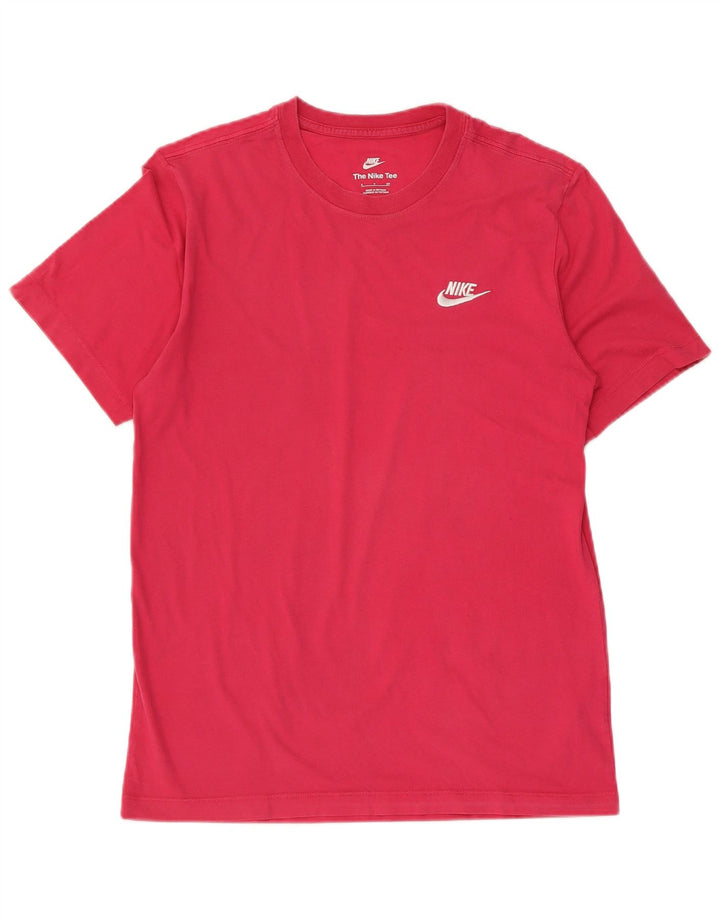 T-shirt męski NIKE, mały, różowy, bawełniany