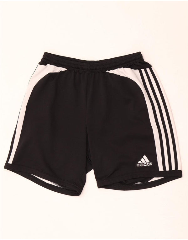 Męskie spodenki sportowe Adidas Climalite UK 36, mały czarny poliester z blokami kolorów