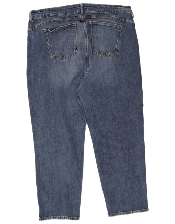 Marks & Spencer Damskie Krótkie Dżinsy UK 22 3XL W38 L25 Niebieskie