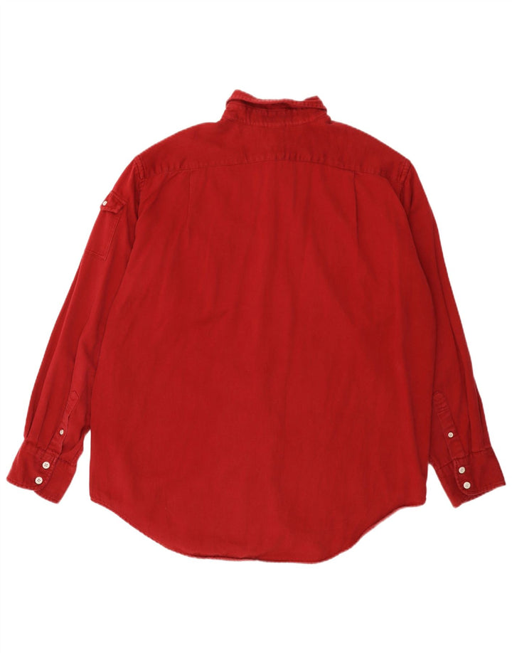 Koszula męska Dockers XL, czerwona, bawełniana