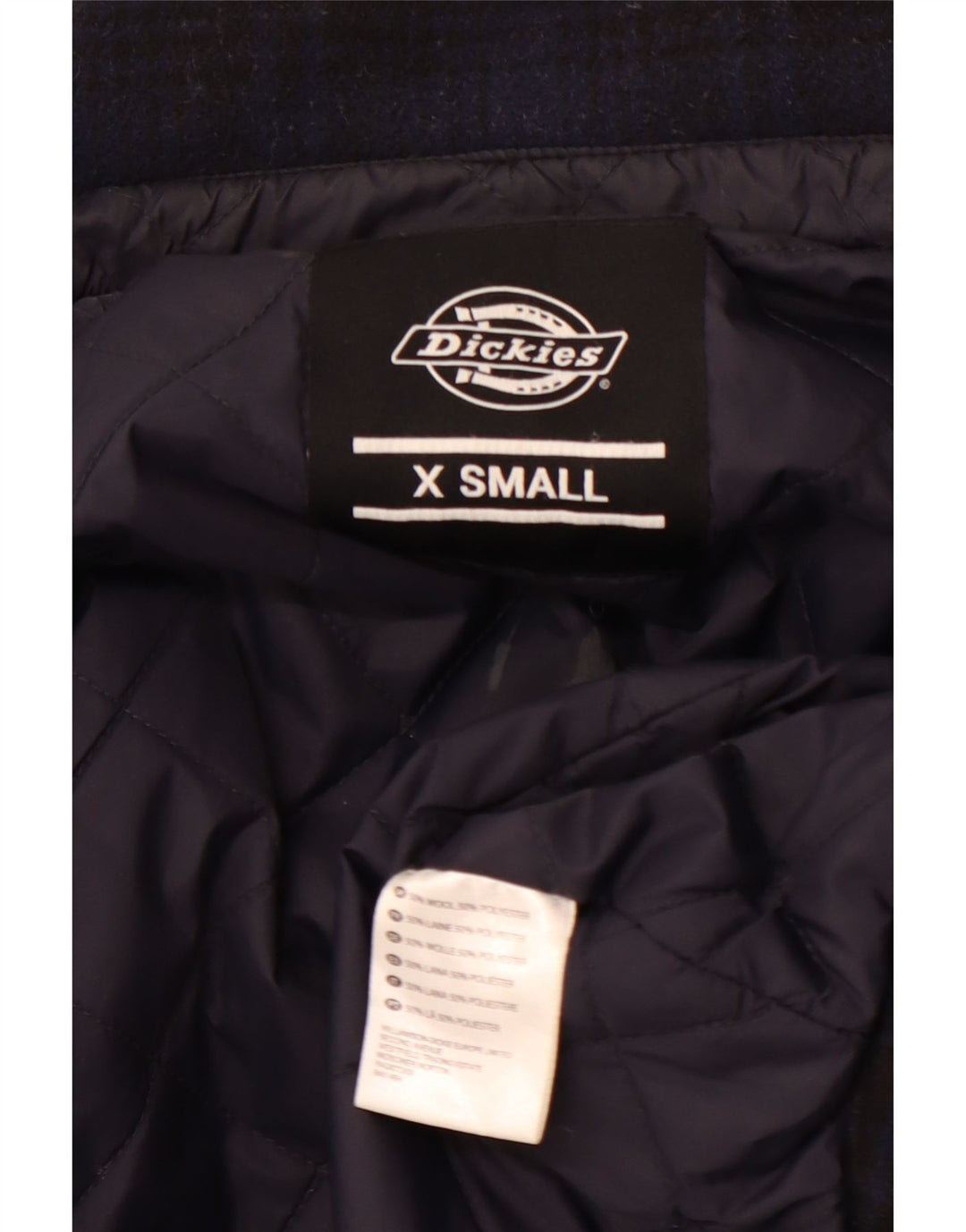 Koszula flanelowa męska DICKIES XS, wełniana w granatową kratkę