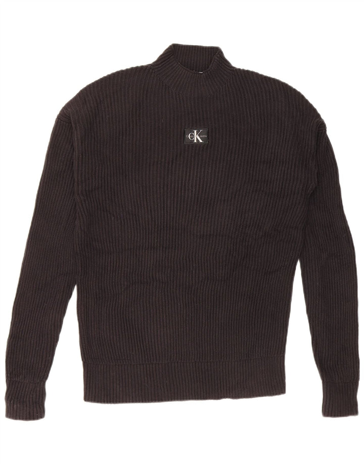 Męski sweter z golfem Calvin Klein Jeans, duży, czarny