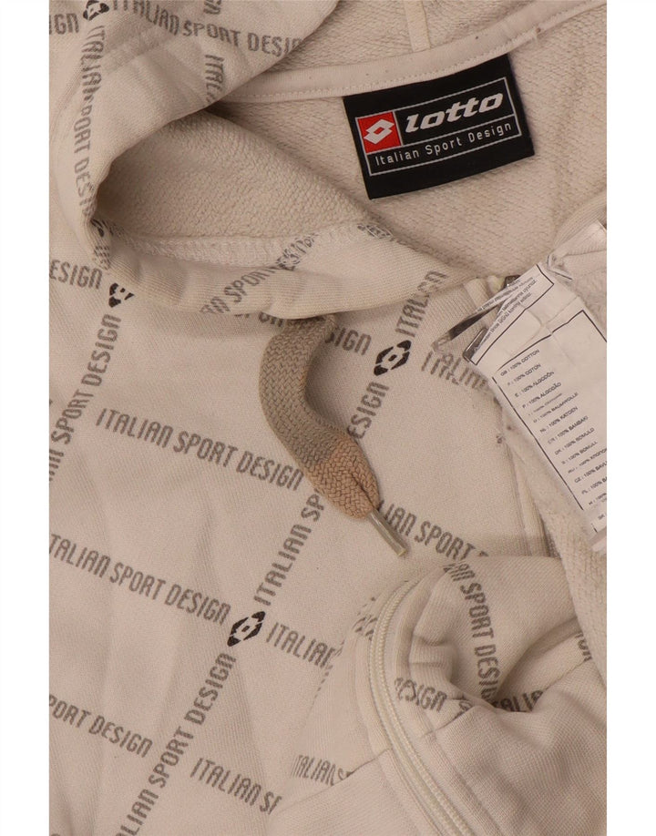 Męski sweter z kapturem i zamkiem błyskawicznym LOTTO, średniej wielkości, bawełniany