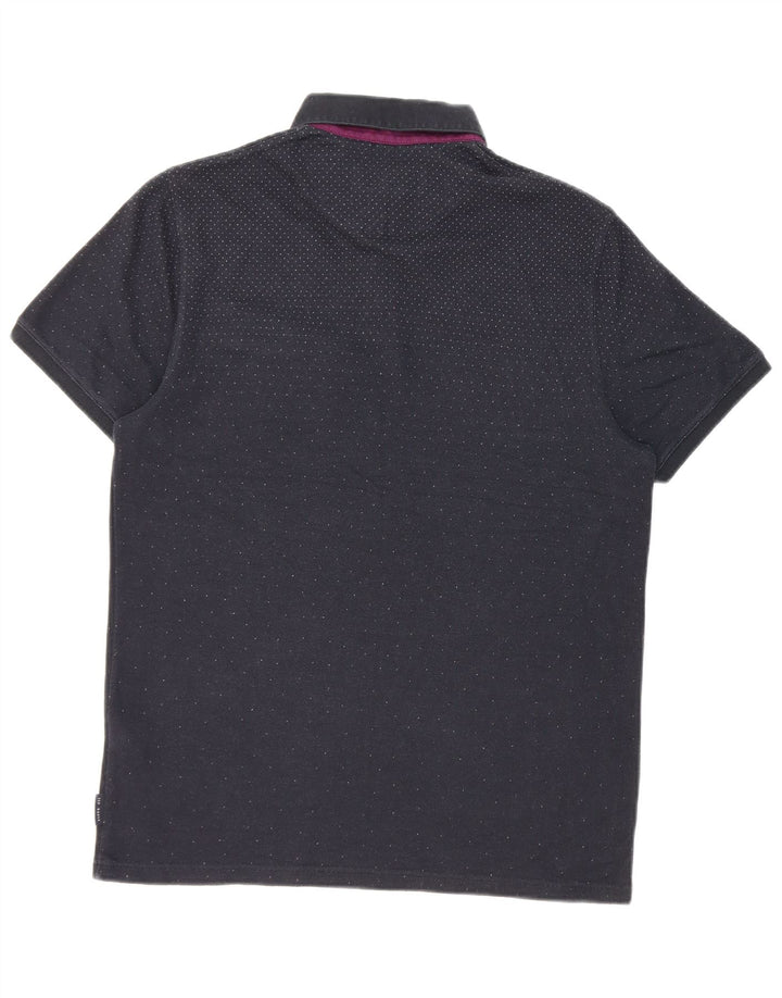 Męska koszulka polo Ted Baker, rozmiar 3, średnia, granatowa, bawełniana w cętki
