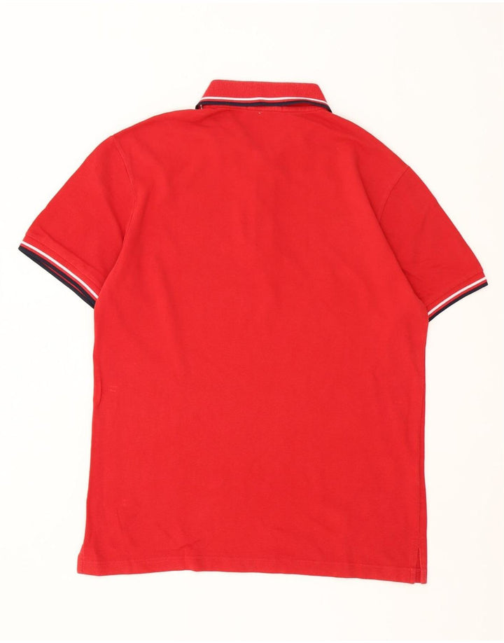 Męska koszulka polo Fred Perry, bawełniana w średnie czerwone paski