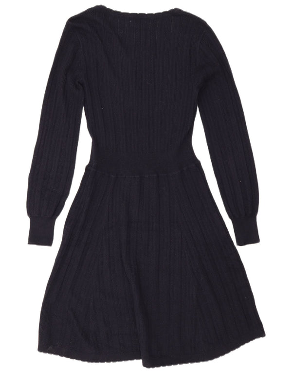 Damska sukienka sweterkowa Fat Face UK 10, mała, granatowa, bawełniana