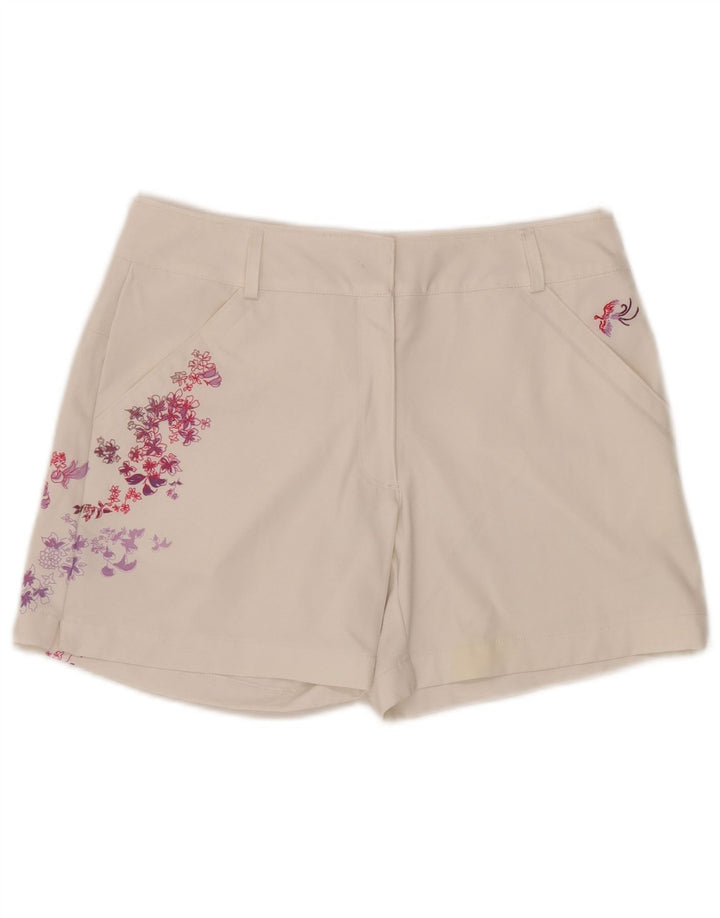 Damskie spodenki golfowe Nike Golf Graphic, małe W28, biały, kwiatowy poliester