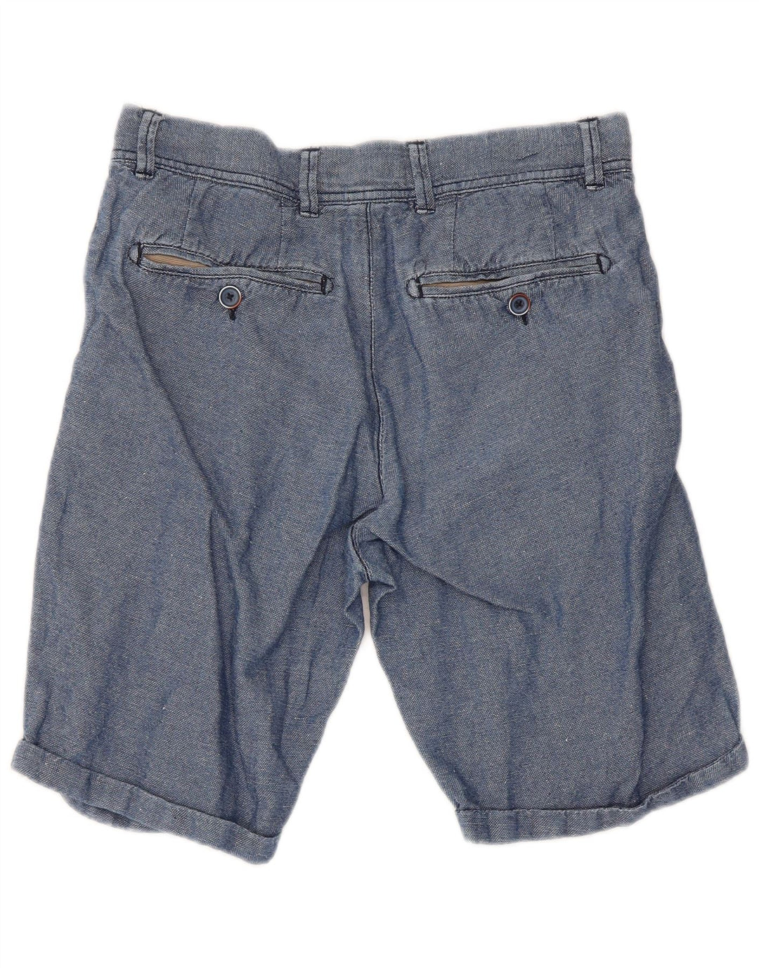 Spodenki damskie Refrigiwear Regular Chino W30 Średnioniebieskie bawełniane