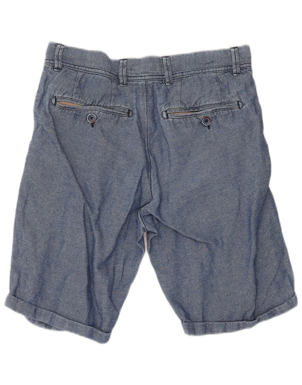 Spodenki damskie Refrigiwear Regular Chino W30 Średnioniebieskie bawełniane