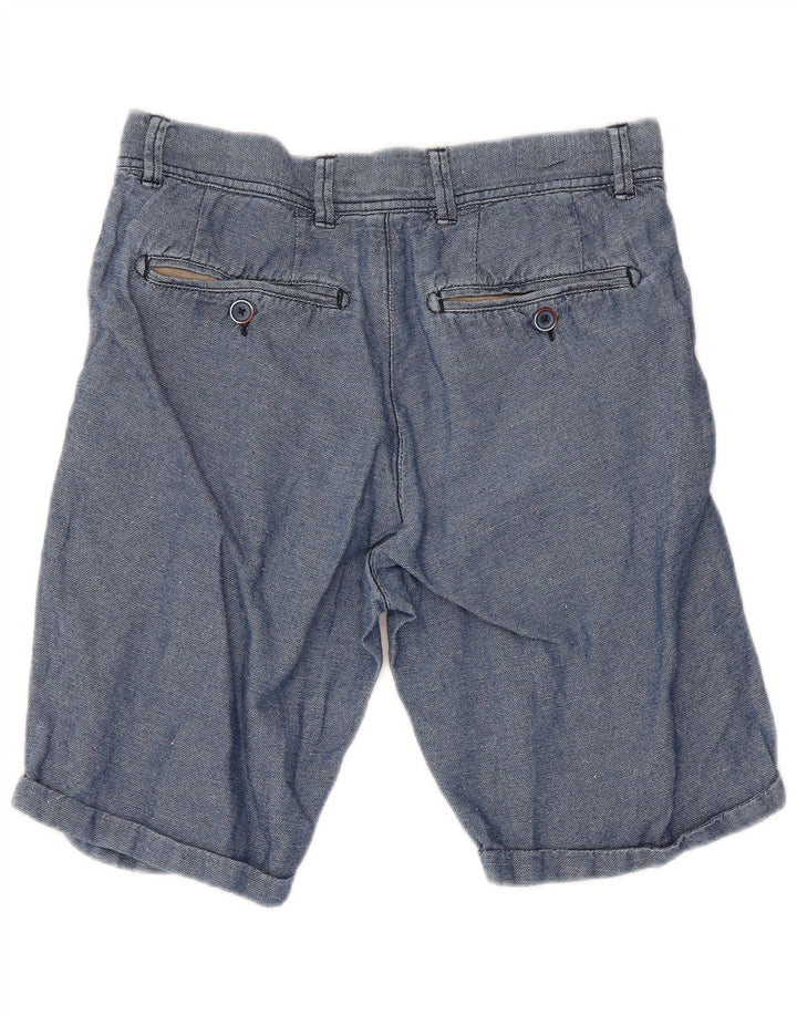 Spodenki damskie Refrigiwear Regular Chino W30 Średnioniebieskie bawełniane