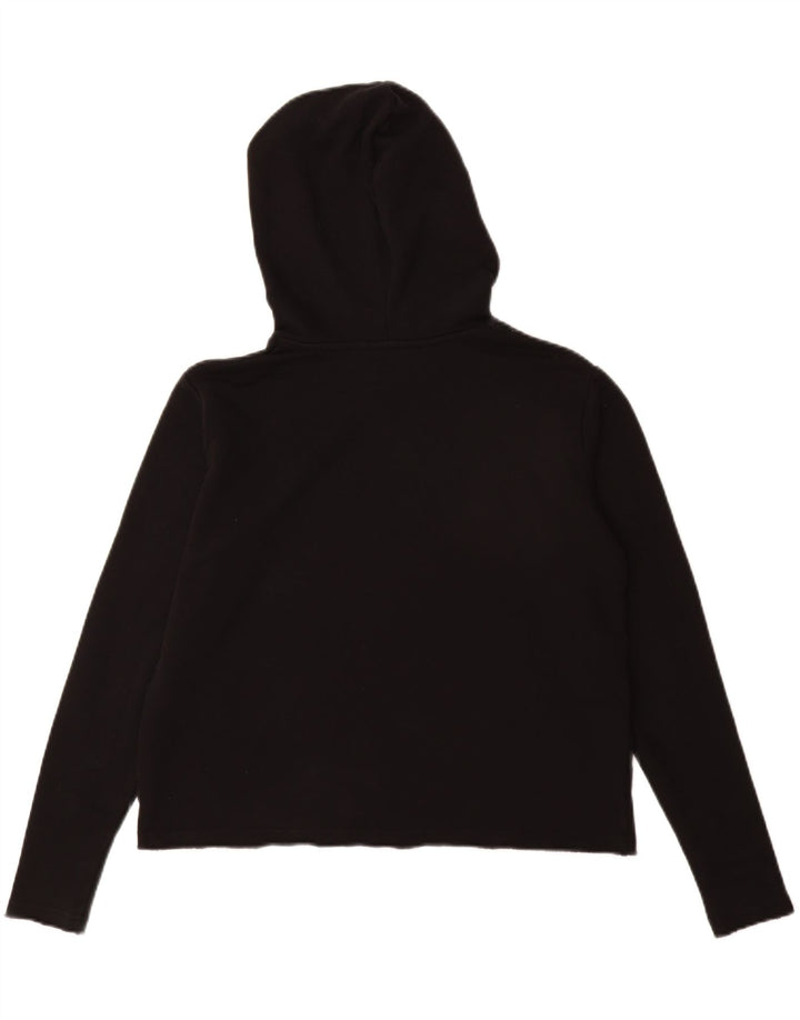 Damski sweter oversize z kapturem WRANGLER z grafiką UK 10, mały, czarny, bawełniany