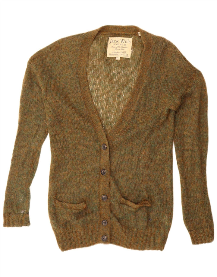 Damski sweter oversize Jack Wills UK 12, średni khaki, nakrapiany