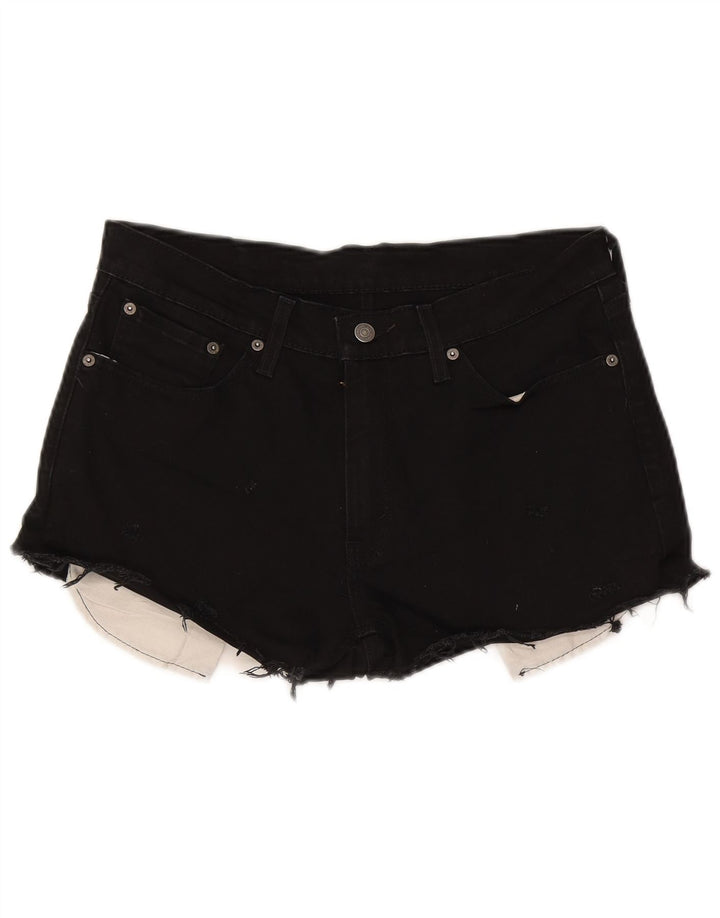 Damskie spodenki jeansowe Levi's 541 W32, duże, czarne, bawełniane