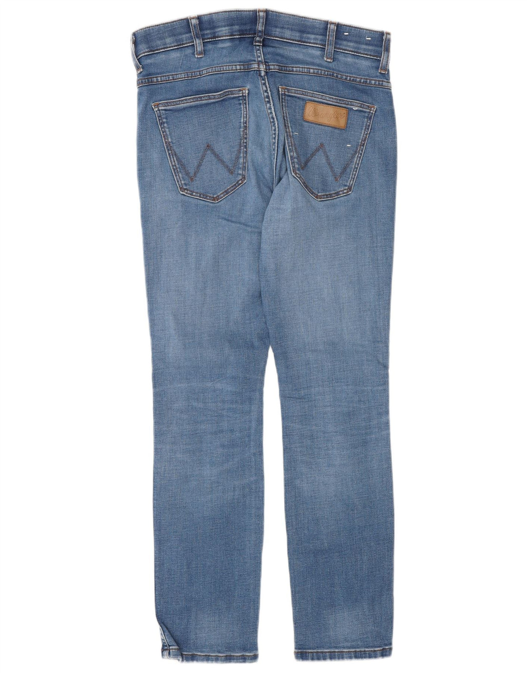 Wrangler Męskie Larston Slim Jeans W30 L30 Niebieskie bawełniane